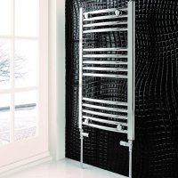 1200 X 500 Curved Towel Rail Chrome 41.0045