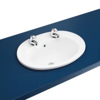 Tucker French Pro 530mm Recessed Vanity Two Taphole Basin