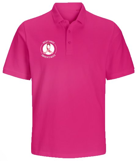 Polo Organic Pink Small BCA Logo