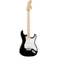 Squier Affinity Series Stratocaster Black with White Pickguard and Maple Fingerboard