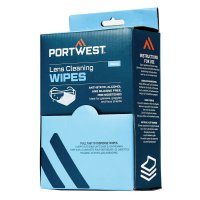 PORTWEST LENS CLEANING TOWELETTES PACK OF 100