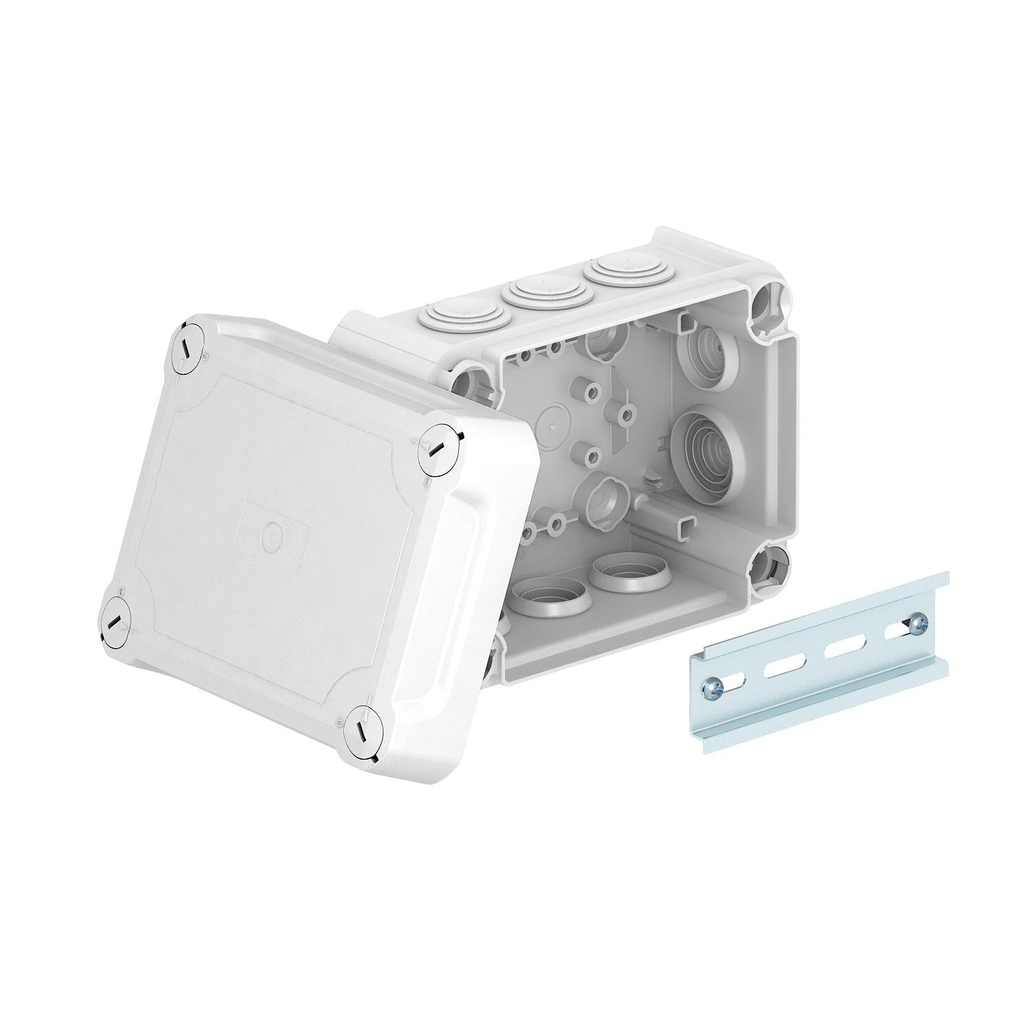 OBO Junction box T100, plug-in seal, elevated cover