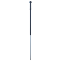Vikan Ergonomic Aluminum Handle, 1380 mm, &Oslash;35 mm, Click-on, Grey