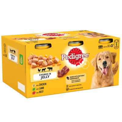 Pedigree Mixed Cans in Jelly 4 x 6 x 400g