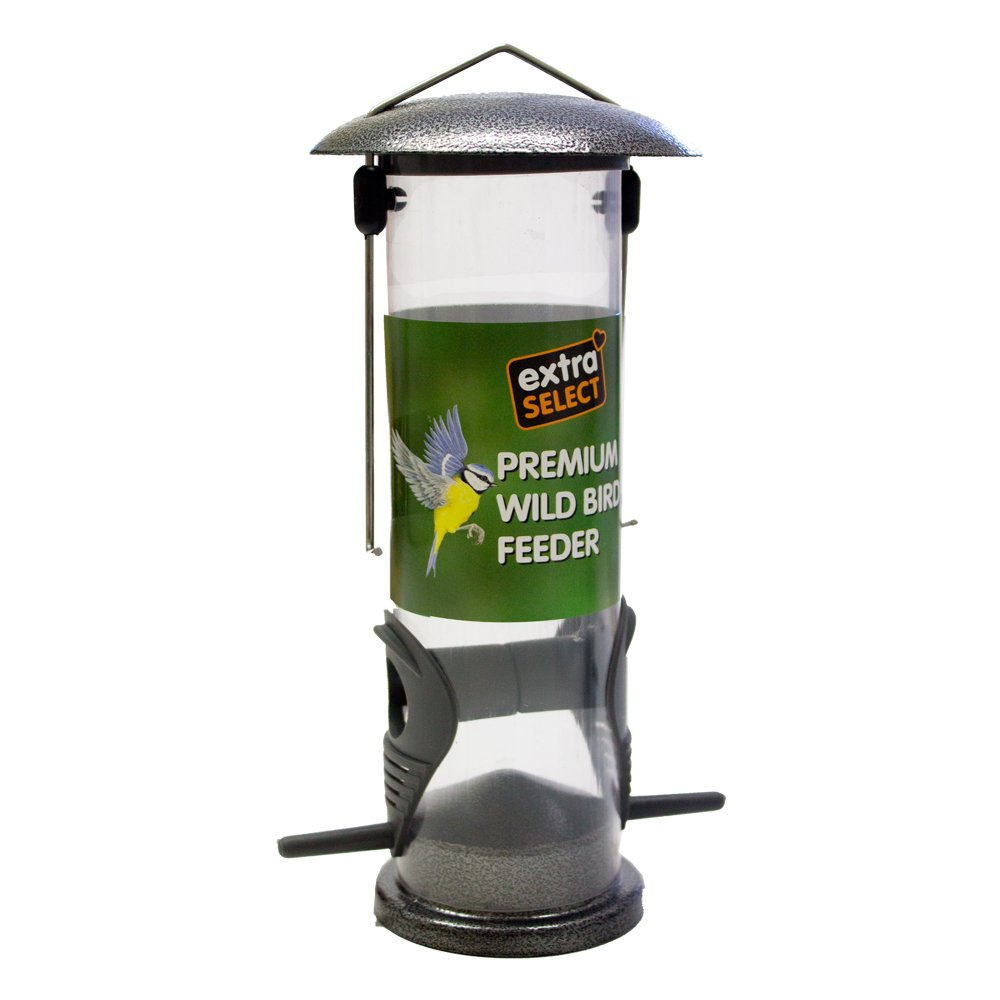 Extra Select 8in Premium Seed Feeder Mixed Colours 1x12