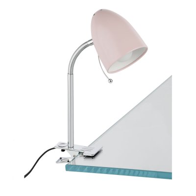 Eglo Lara Clamp Lamp Pastel Pink