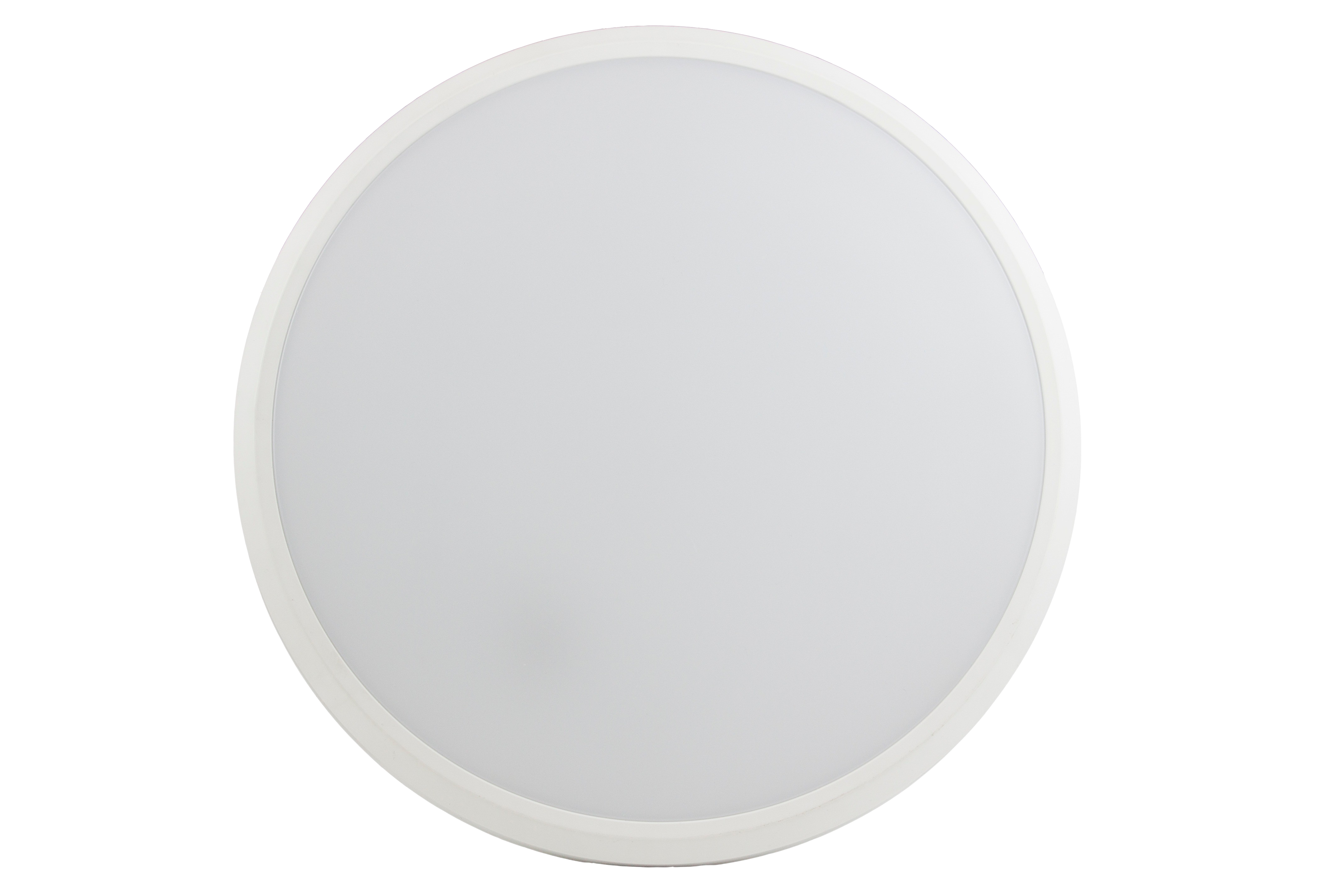 ELEGANCE 18W IP54 1810lm LED non-dim 4000k 300mm diam 44mm depth polycarb bulkhead, MW sensor, Whit