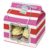45-0231 CAKE BOX LARGE PINK STRIPE PK 3