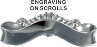 Engrave Chrome Scroll (Double Line Font)