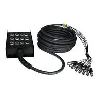 W Audio 15m XLR Multicore 8/4