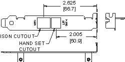 Computer Brackets PCI  ISDN/ PC Fax (2xRJ45 Cutouts)