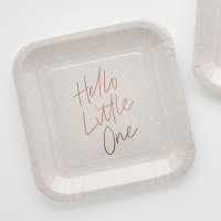 Hello Little One Paper Plates - Pack of 8