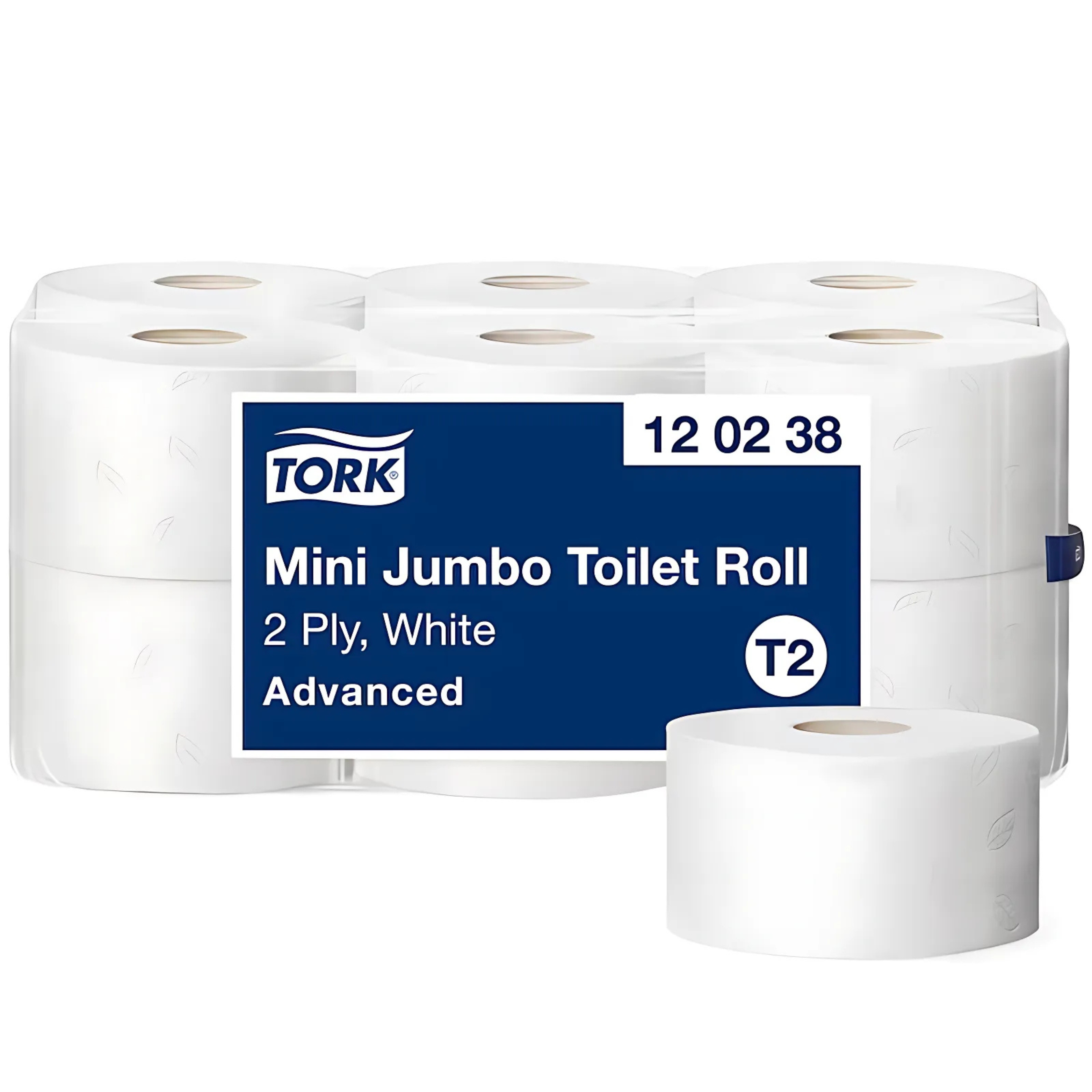 Tork Mini Jumbo Toilet Roll Advanced, 12/Case
