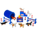 wooden dog show play set 