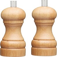 Filled Wood Capstan Salt & Pepper Mill Set 11cm