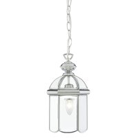 BEVELLED DOMED LANTERN POLISHED CHROME 1 LT