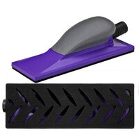 3M™ Hookit™ Purple+ Handblock Multi Hole, 115 Mm X 225 Mm