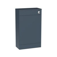Tucker French Chiltern 500mm Square Edge Back To Wall WC Unit Matt Alby Blue