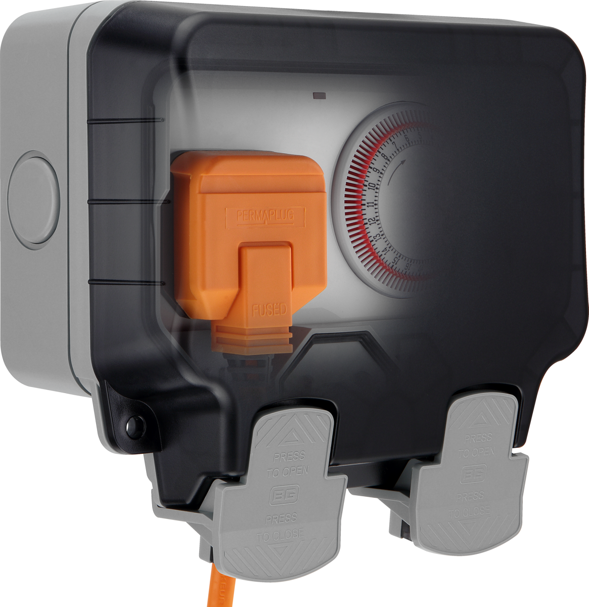 Luceco 13A Outdoor 1G Socket With Time Control