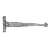 33653 - Pewter 15 Inch Penny End T Hinge (Pair)