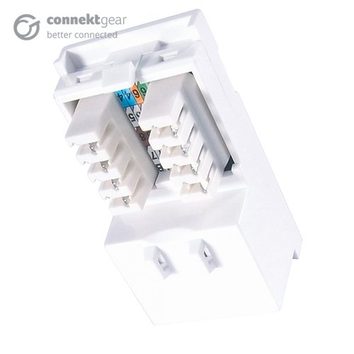RJ45 Cat5e IDC outlet module for structured network cabling - 90-0102