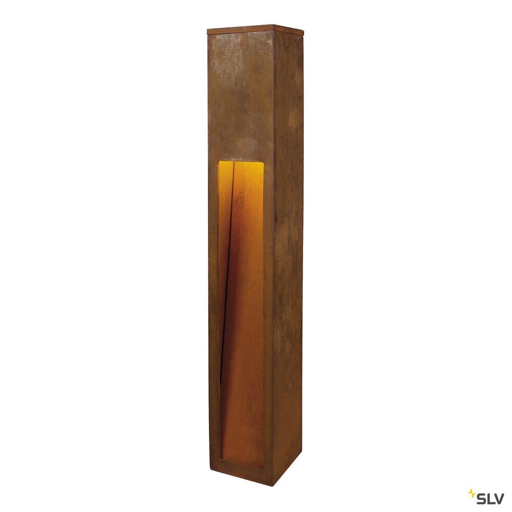 RUSTY SLOT 80CM BOLLARD