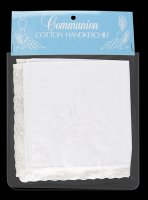 White Communion Handkerchief   (C3540)