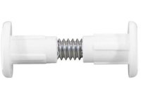 Timco Plastic Cabinet Connector Bolts - White 28mm Pack of 4