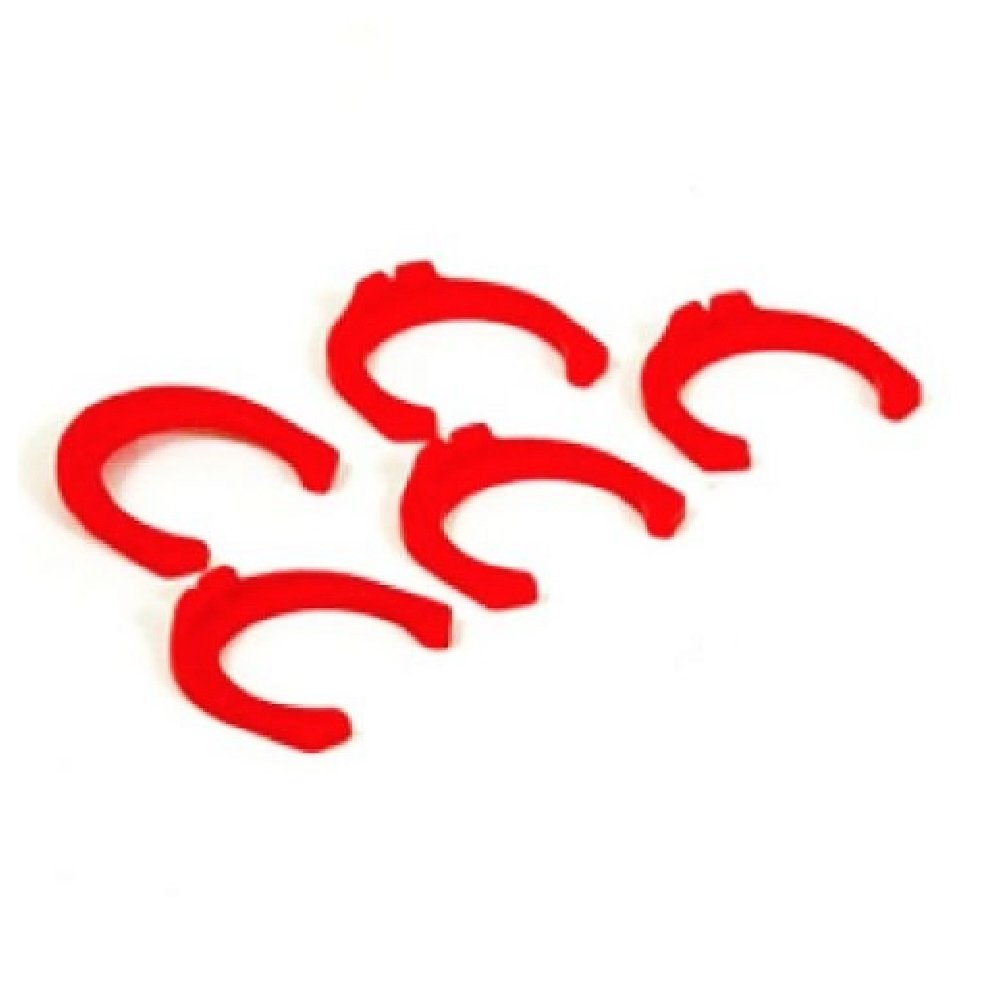 Locking Collet Clips Red (Pk of 5)
