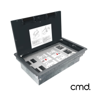 CMD Standard 'Fast Fit' 85mm Deep Floor Box - 4 Compartment