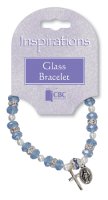 Glass Bracelet/Blue   (63812)