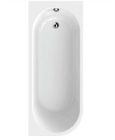 ARC OFFSET SHOWER BATH 1600MM RIGHT HAND