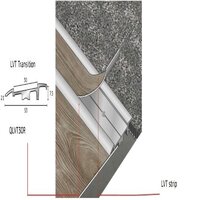 LVT TRIM CHROME (SILVER POLISHED ANODISED) 3m