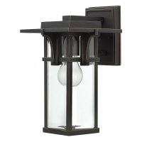MANHATTAN 1 LIGHT SMALL LANTERN, OIL RUBBED BRONZE