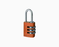 Federal Padlock 20mm Brown Aluminium combination