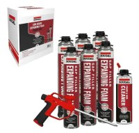 Soudal Gun Grade Gap Filler Foam Combi Box of 8 Piece