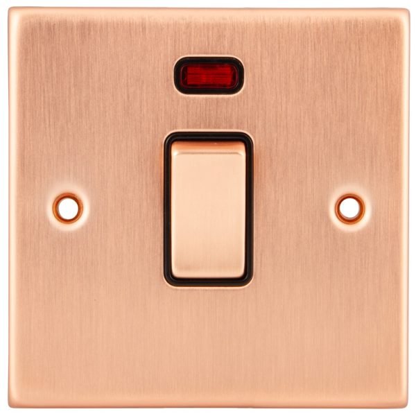 Copper 20A Double Pole Sw c/w Neon 6102-051
