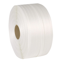Woven Cord Polyester Strapping - 38mm x 100m - White