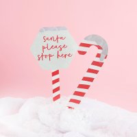 Candy Cane Garden Signs - Pack of 2