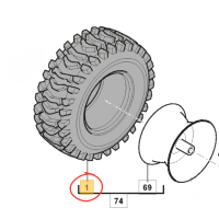 STIGA - Tyre 14*4.60-6 SWS
