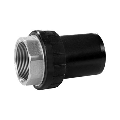 Overgangsstuk PE/messing binnendraad UAM -  40x11/4'' - PE100 - SDR11 - PN16 water - PN10 gas