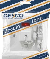 50 Amp Double Pole Ceiling Switch c/w Neon