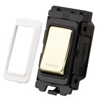 Polished Brass 20 Grid Module - FRIDGE - 3050-050FD