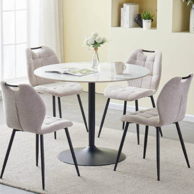 Code Round 1M Dining Table - White