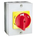 Garo 25A 4P IP65 Rotary Isolator Red/Yellow SS425IP65