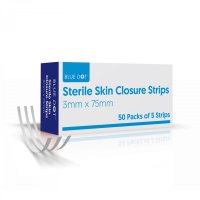Blue Dot Skin Closures - Blue 75 x 3mm