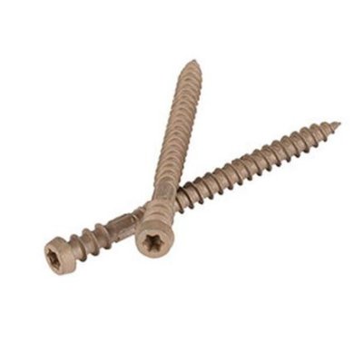 DriftDek TopLoc Composite Decking Screws - Aged Oak (Pack of 100 Screws)