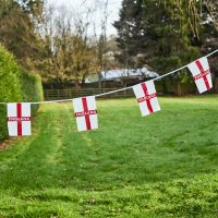 England PE Flag Bunting 6m