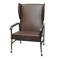 Bariatric chair with lumbar support, providing comfort and support to users