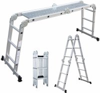 PROTOOL 4 WAY MULTI PURPOSE LADDER WITH PLATFORM EN131